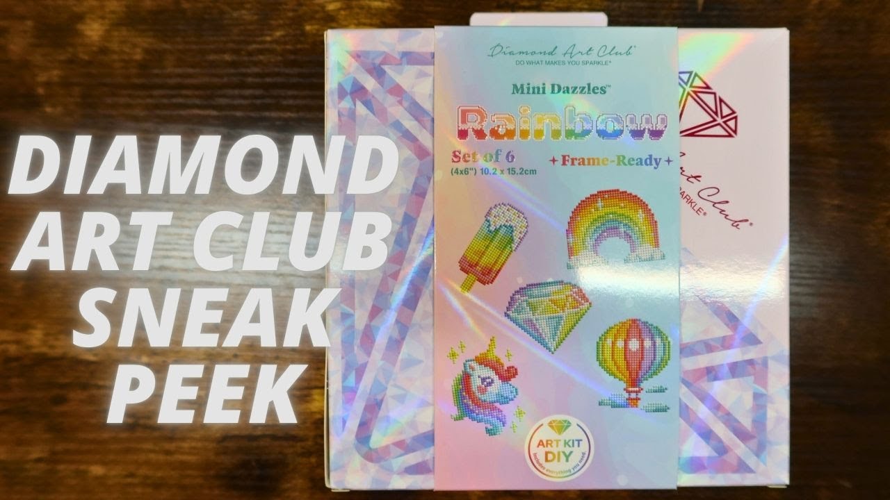 RAINBOW mini dazzles | diamond art club sneak peek/first look!