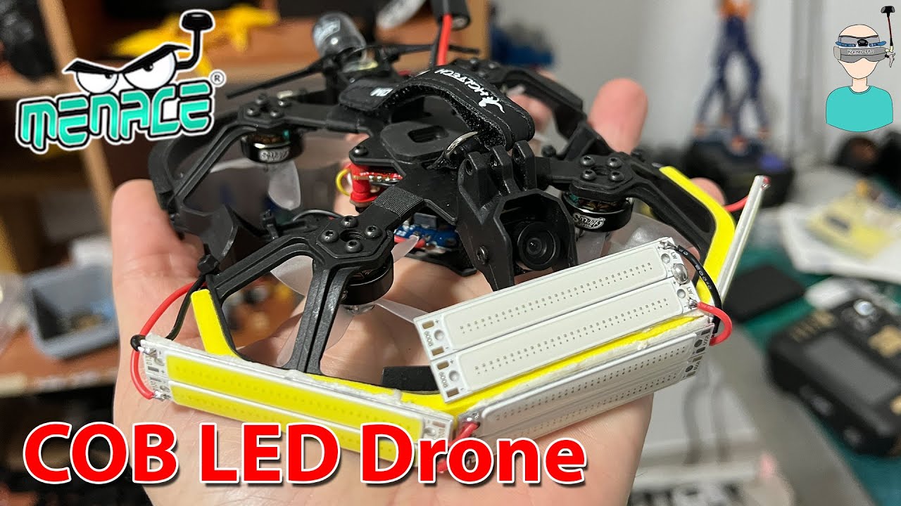 Night Flyer - MenaceRC COB LED Drone Setup & Flight Footage
