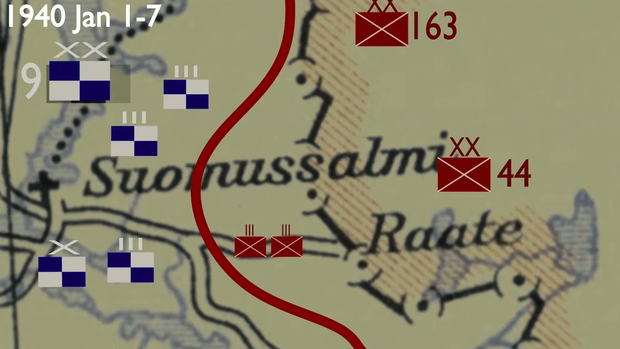 Battles of WW2 - The Winter War 1939-40 in animated maps