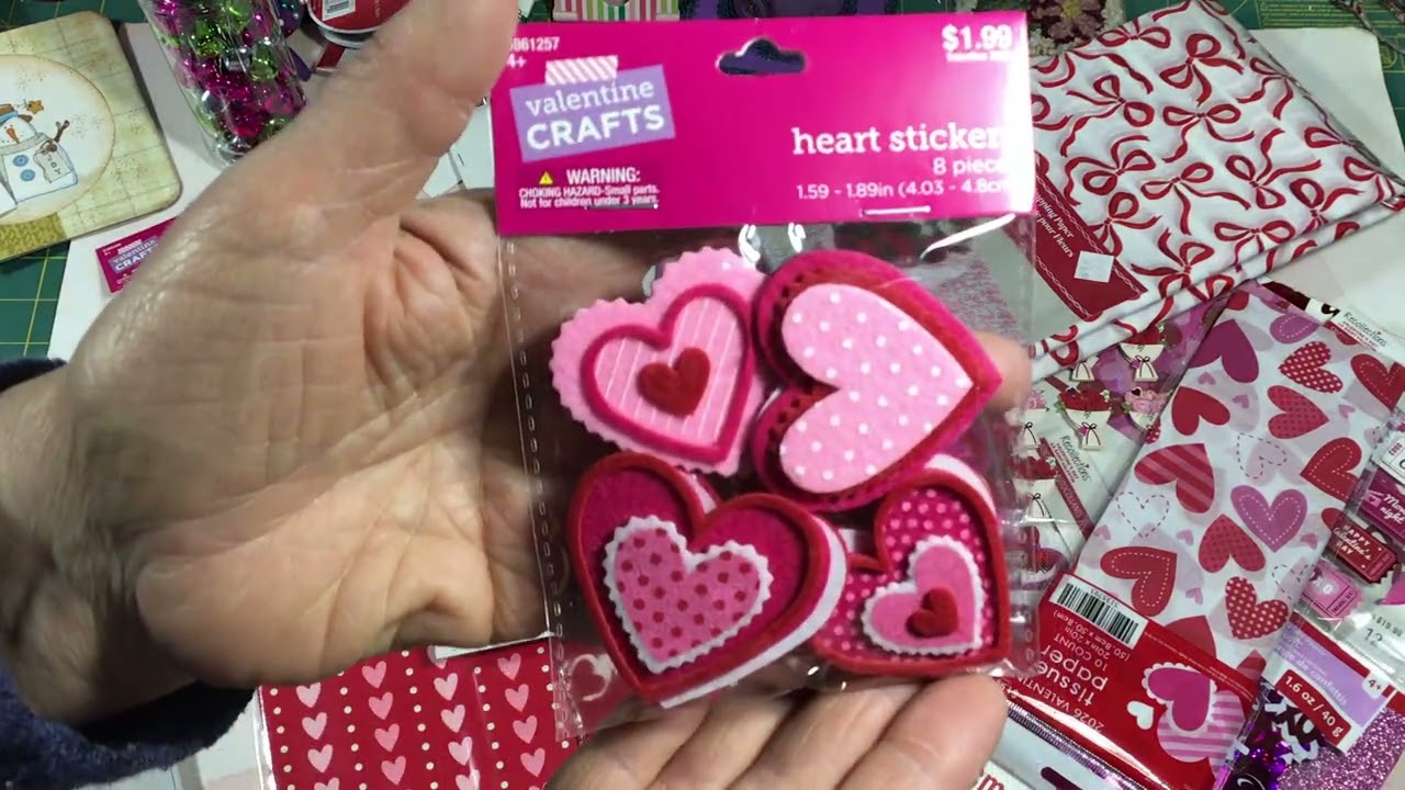 Valentine Craft Supply Haul Time  #satmornmakes 