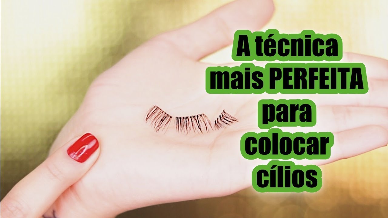 Aprenda uma NOVA TÉCNICA para colocar cílios - Você vai esquecer que são postiços!