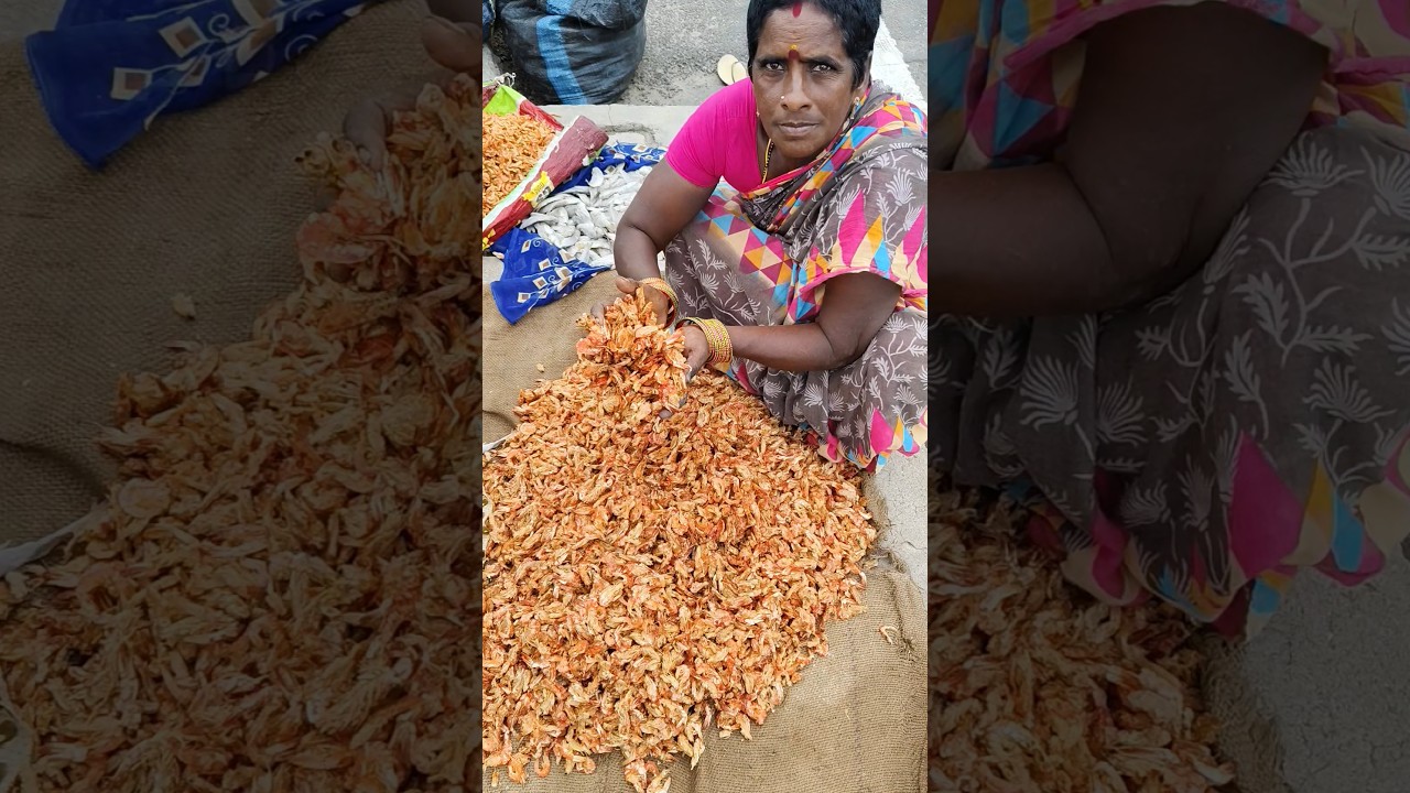 పెద్ద సైజు రొయ్య పప్పు #bt #fish #best #best dryfish #fishcutting #dryfish #viralvideo 👍👌
