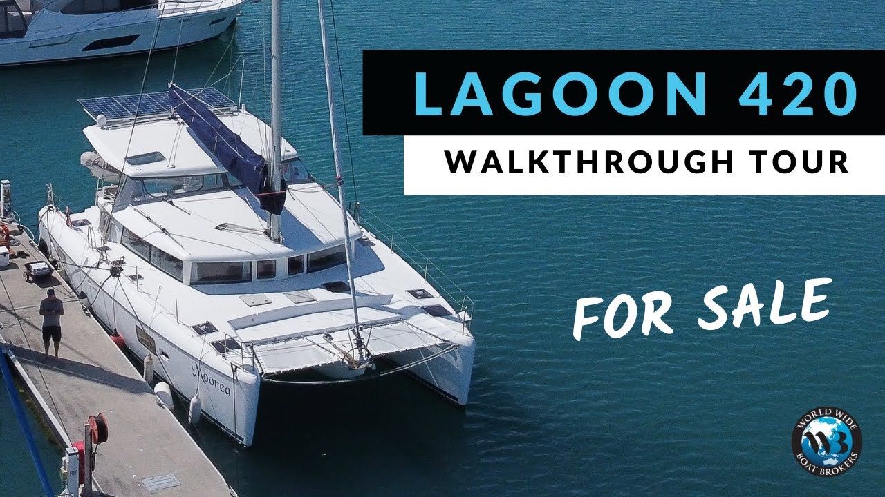 Tour inside this 4 Cabin Lagoon 420 Sailing Catamaran at GREAT value!