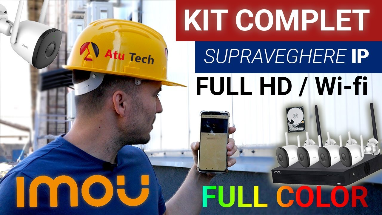 Cum INSTALEZI/CONFIGUREZI IN 120 DE SECUNDE KITUL DE SUPRAVEGHERE Wireless Full HD COLOR DE LA IMOU