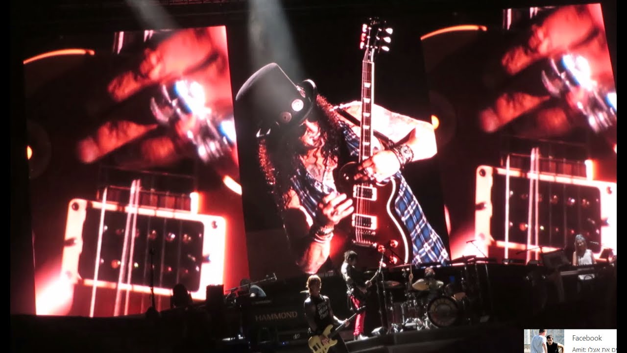 Guns N' Roses - Slash Guitar Solo / The Godfather - Live in Tel Aviv Israel 2017