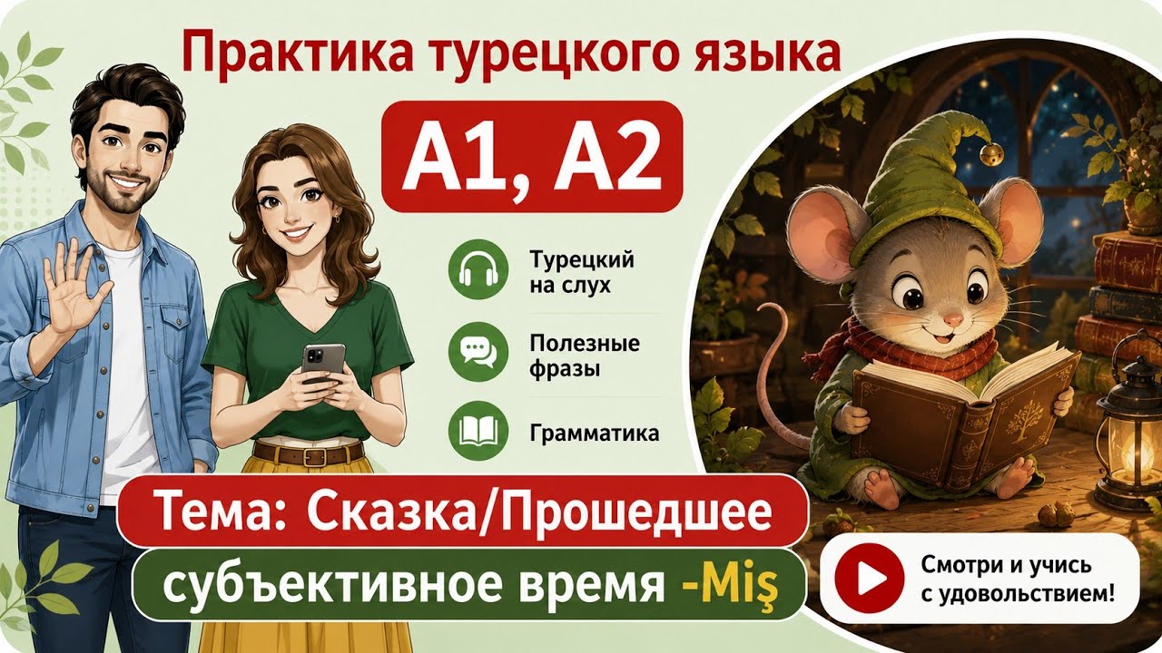 Турецкий язык А1, А2 Тема: Сказка! Прошедшее время -miş, -mış, -muş, -müş.
