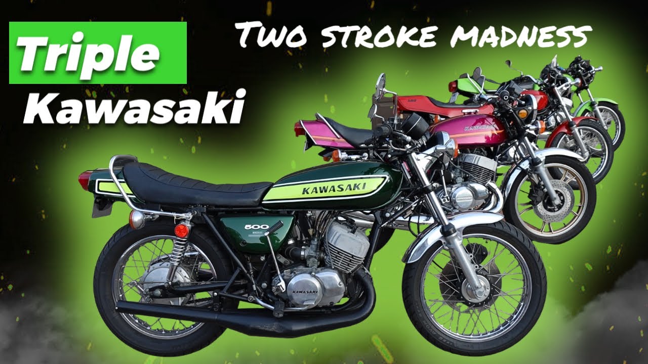 Kawasaki Triple Extravaganza! Двухтактное безумие!