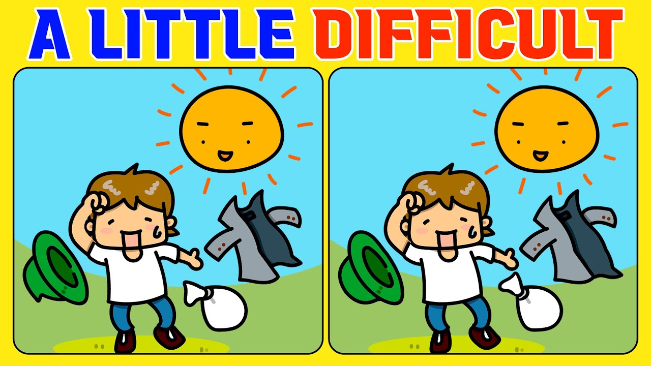 🧠🧩Spot the Difference : Brain Teasers 《A Little Difficult》