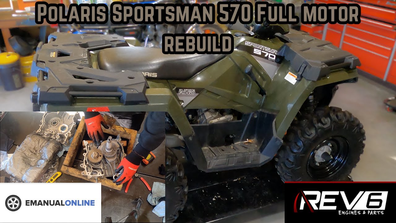 Polaris Sportsman 570 EFI Full motor rebuild & test ride.