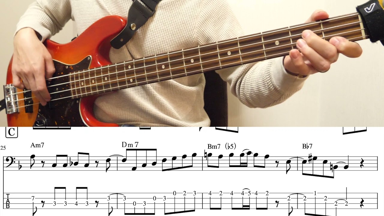 Days of wine and roses bass solo