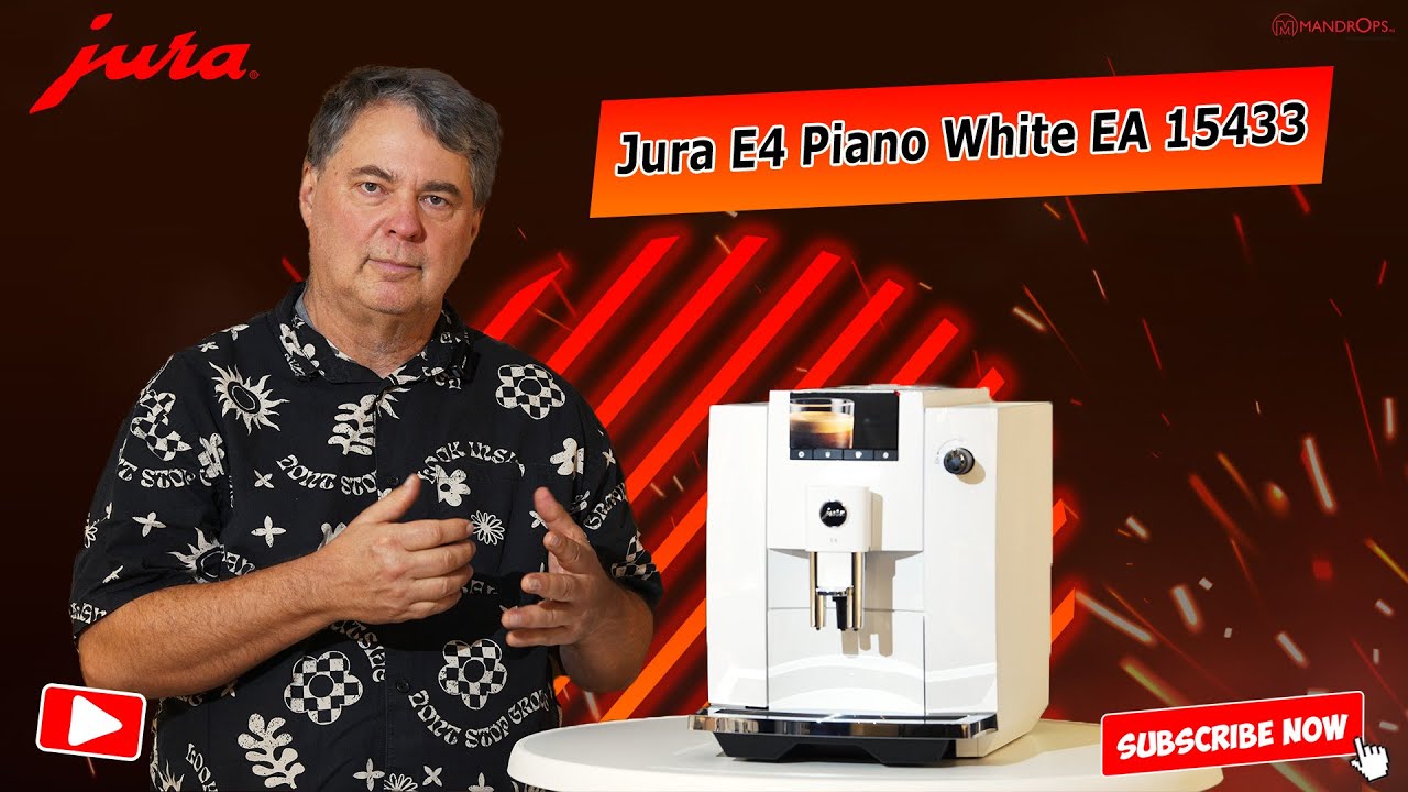 JURA E4 Piano White: Die perfekte Kaffeemaschine für stilvolle Küchen! | Mandrops AG
