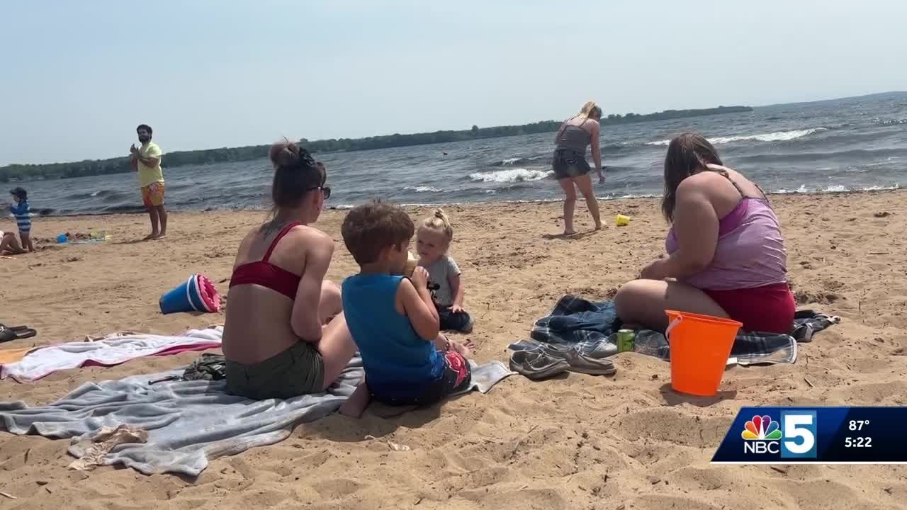 Warm weather draws crowds to Plattsburgh City Beach