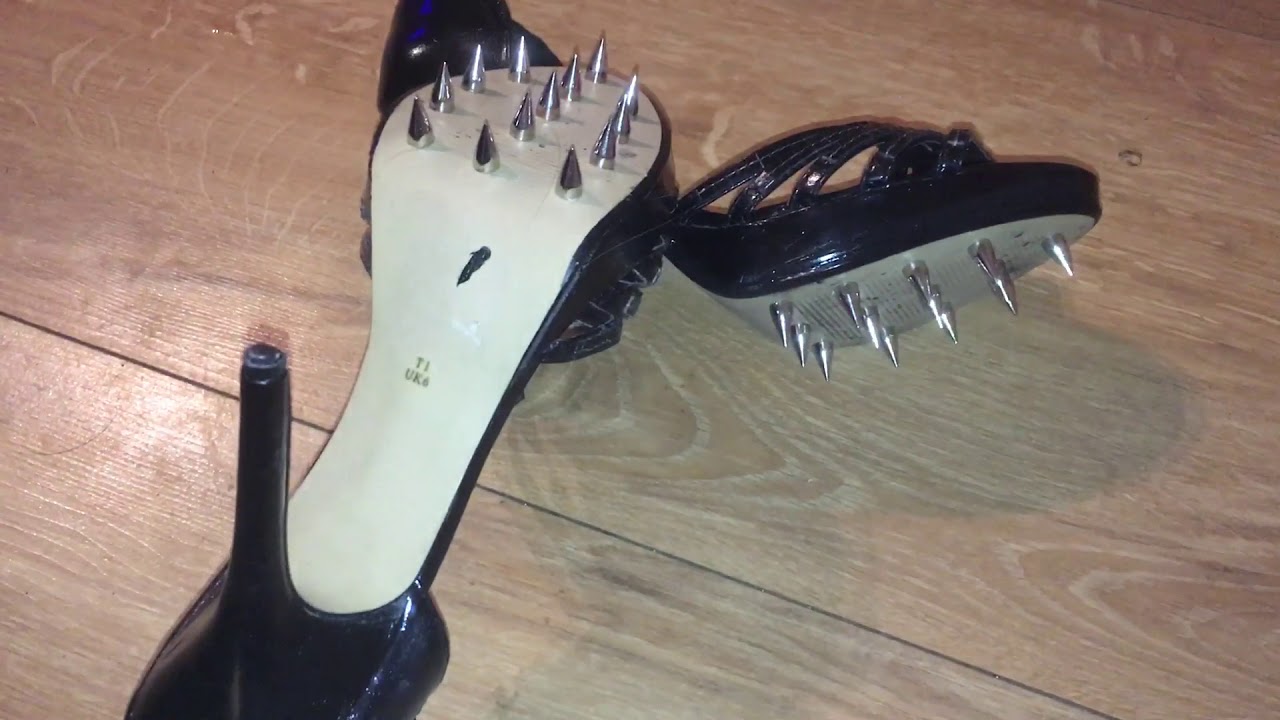 Spike sole heels