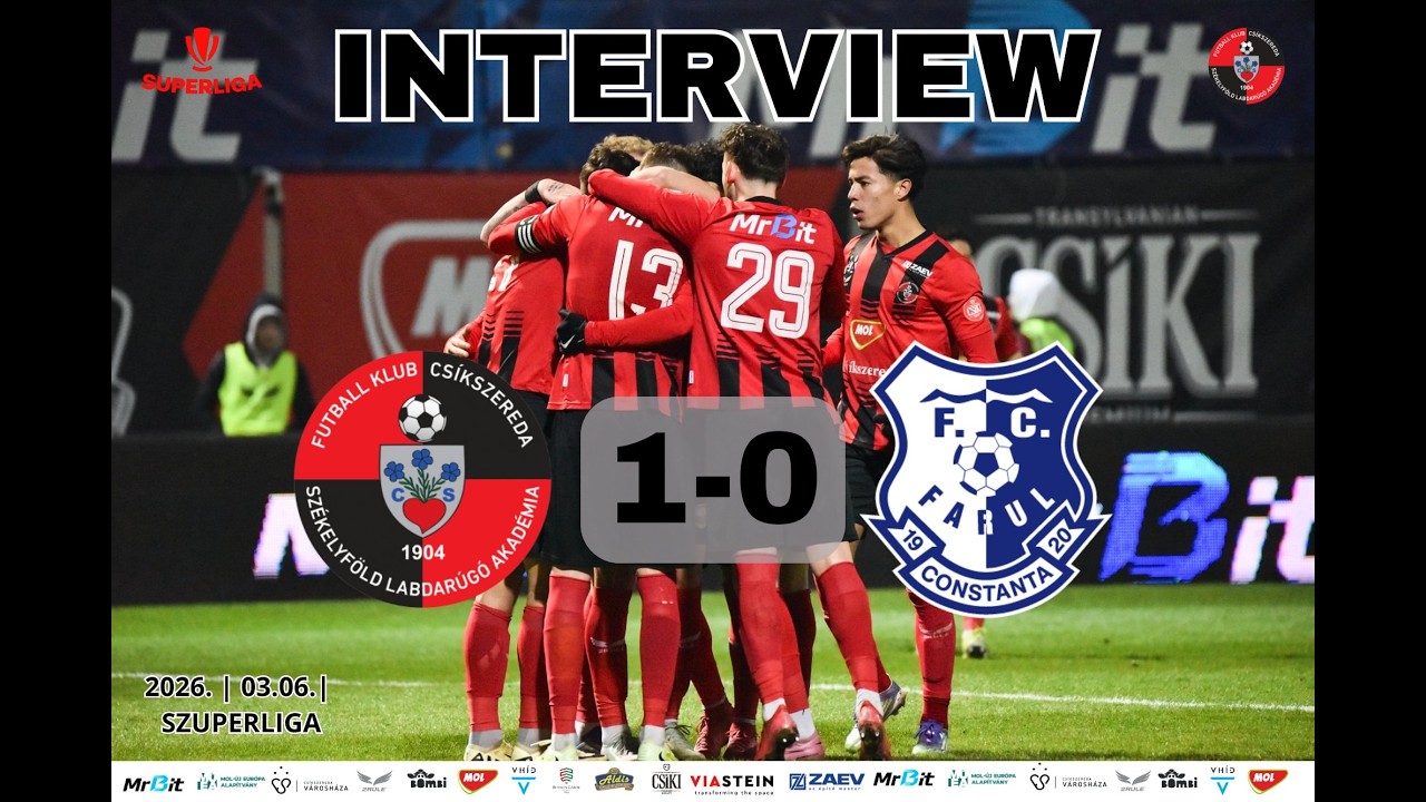 Sajtótájékoztató/Conferință de presă| Szuperliga,28. forduló | FK Csíkszereda–Konstancai Farul
