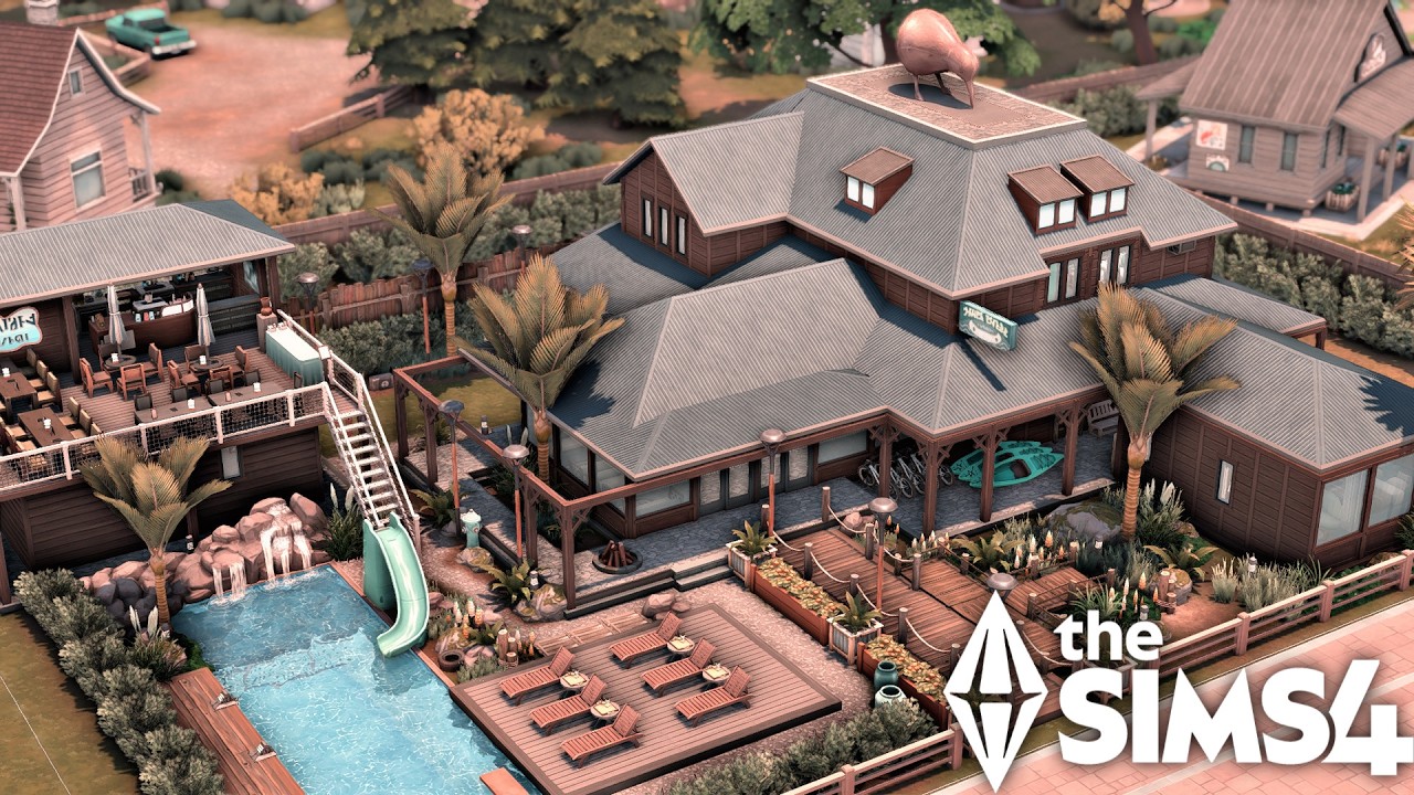 Отель «Гибби Пойнт» | The Sims 4 | Покадровая съёмка | Без CC