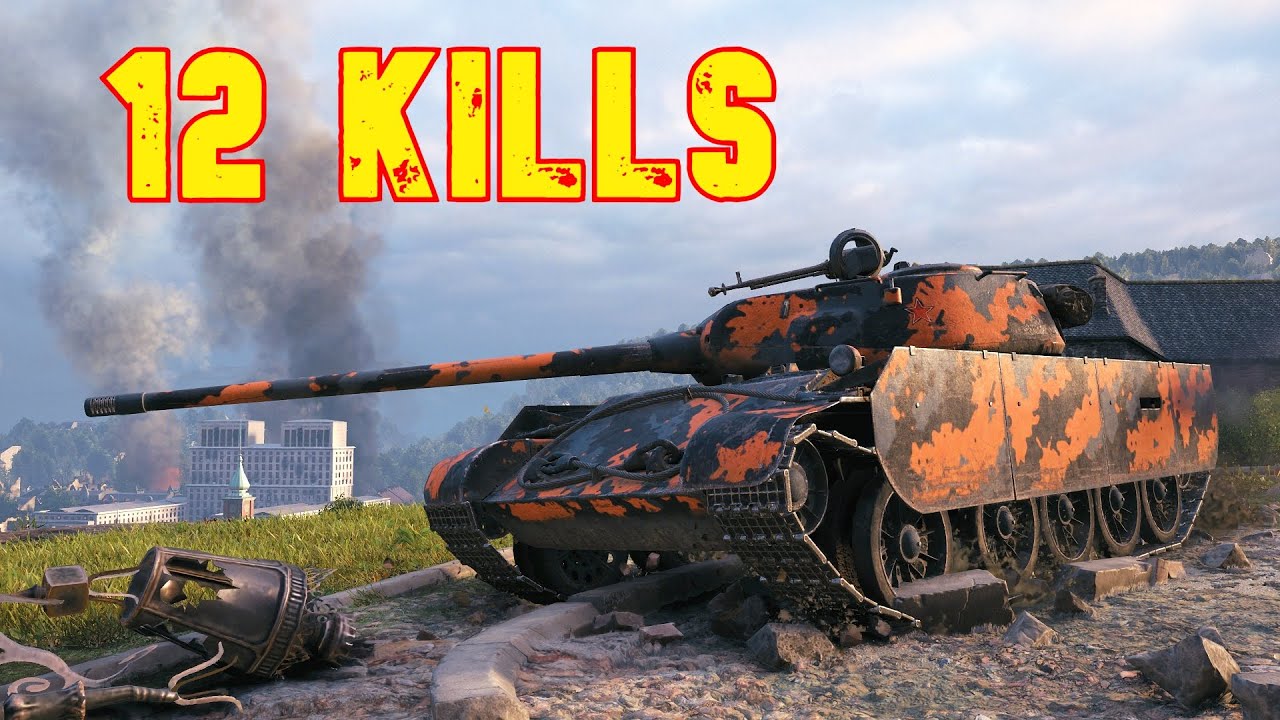 World of Tanks T-44-100 - 12 Kills.