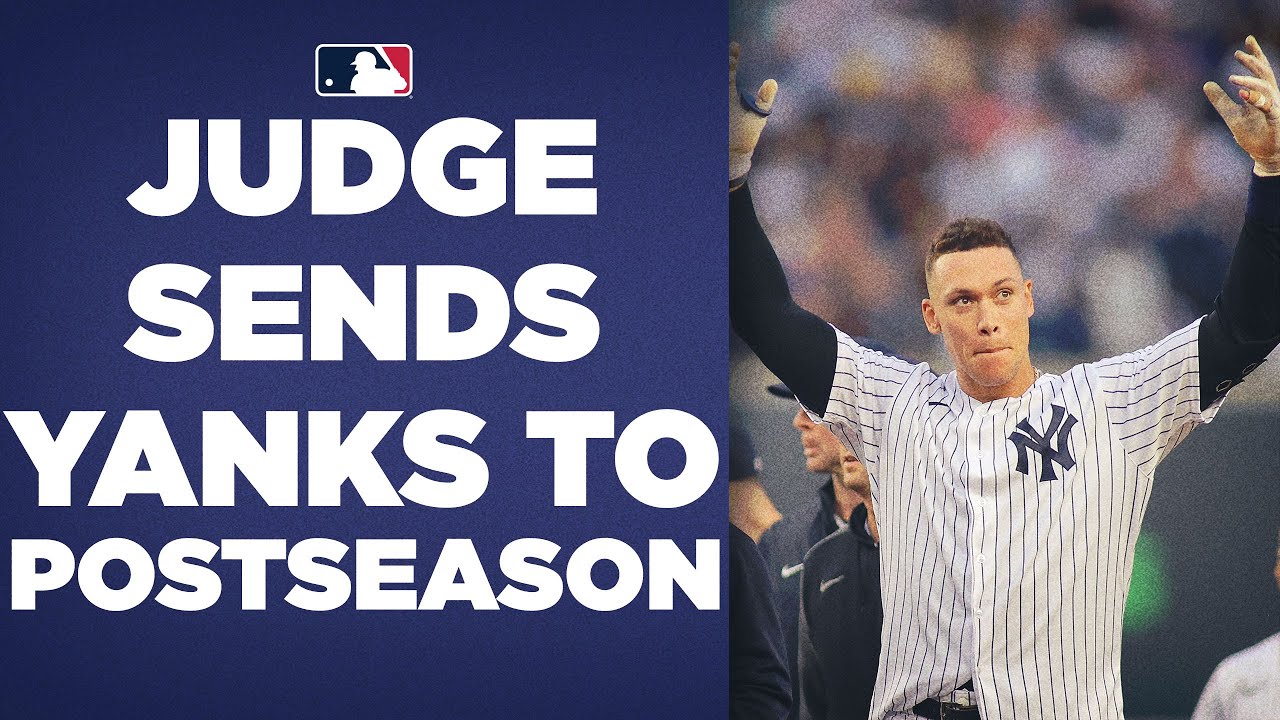 AARON JUDGE WALKS IT OFF TO SEND YANKEES TO POSTSEASON!