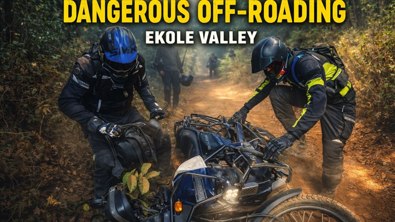 Dangerous Off Roading at EKOLE VALLEY 😱 | Real Adventure Bike Ride in Maharashtra