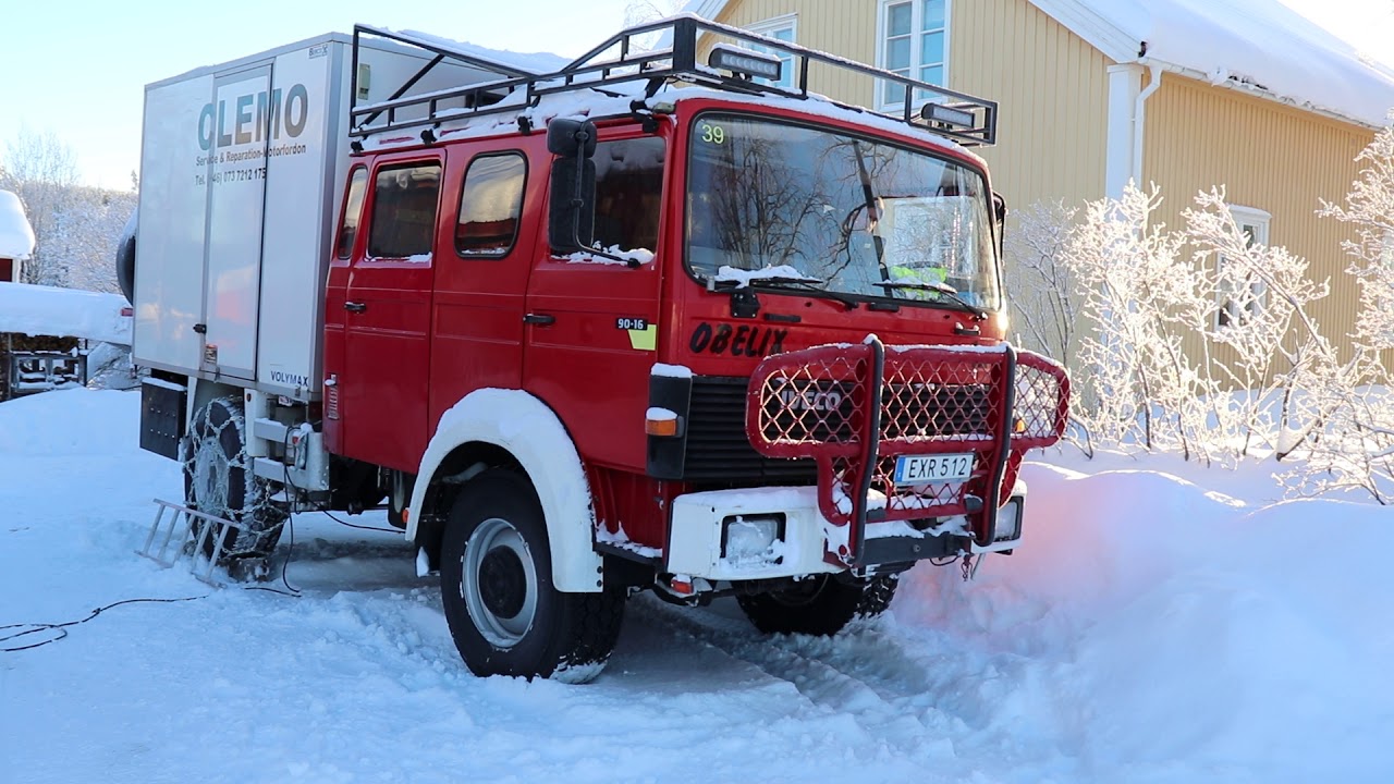 mit dem Obelix (IVECO 90-16) in den Winterurlaub - KALT START bei -20 grad