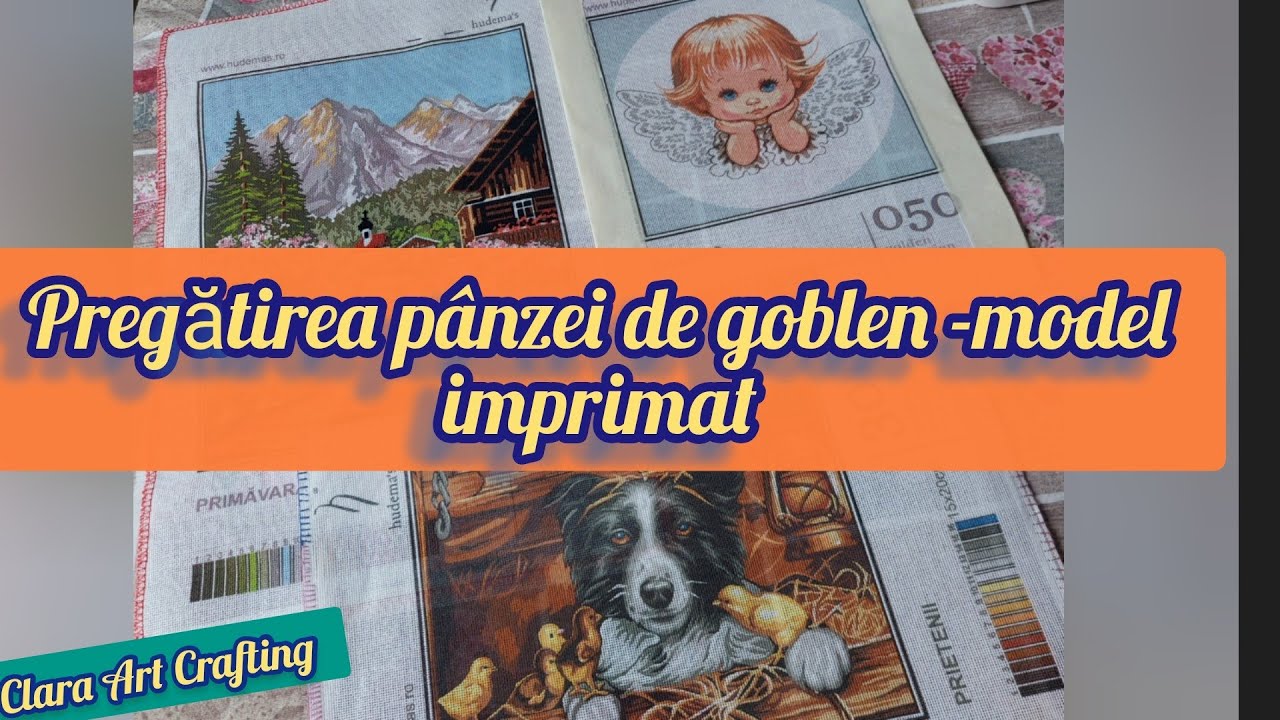 🪄Tutorial-Cum protejez pânza de goblen(model imprimat)/How I protect a gobelin canvas(printed model)
