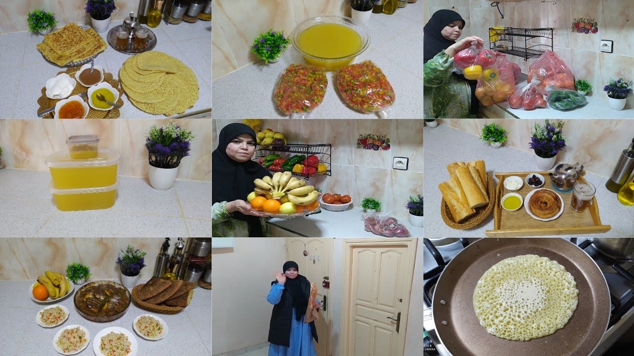نهار ديال تنظيم وتنظيف الخضر والفواكه✅وتحضيرات رمضان🌛مكانش شي نهار تصبحي مرتاحة🤷بغرير غير بسميدة