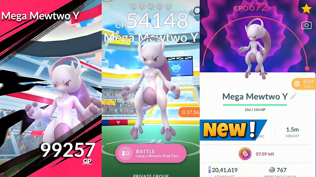 🤯World's First Mega Mewtwo Y Raid in pokemon go.