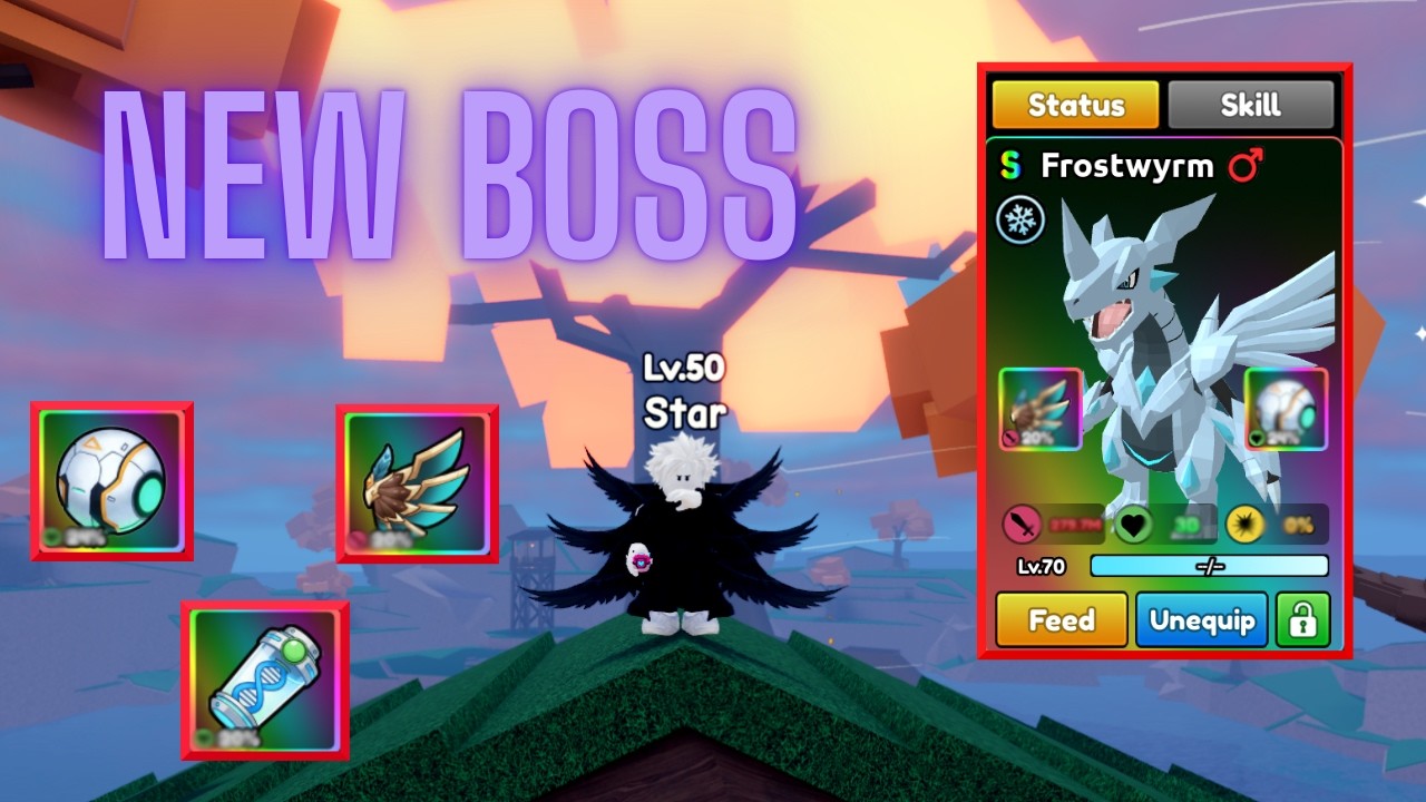 S RANK Frostwyrm is CRAZY * NEW BOSS * | Roblox: Catch a Monster