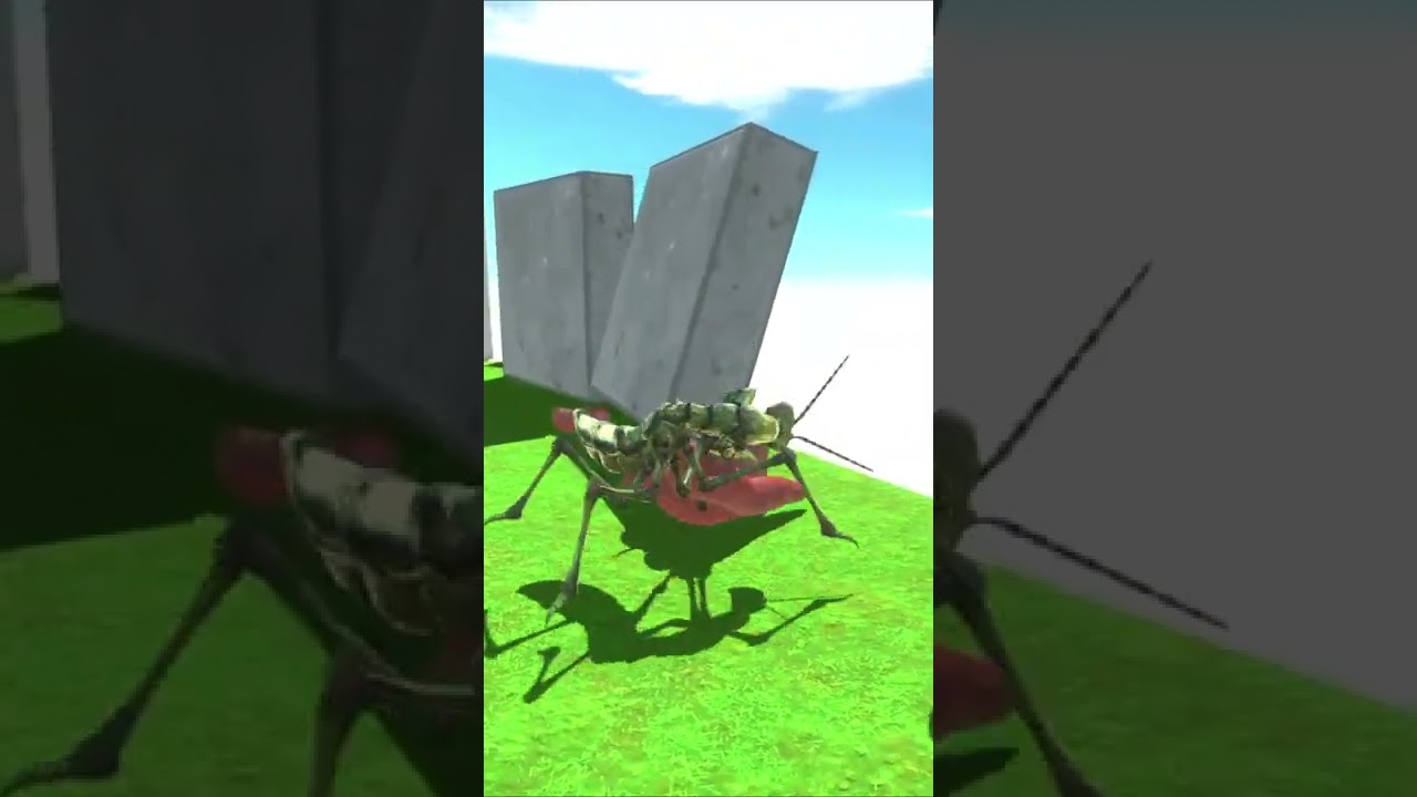 Giant Praying Mantis vs 20 Blade worm 