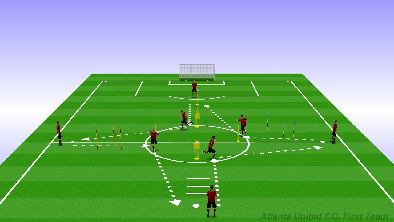 Dribbling & Passing Exercise - Warm-Up
