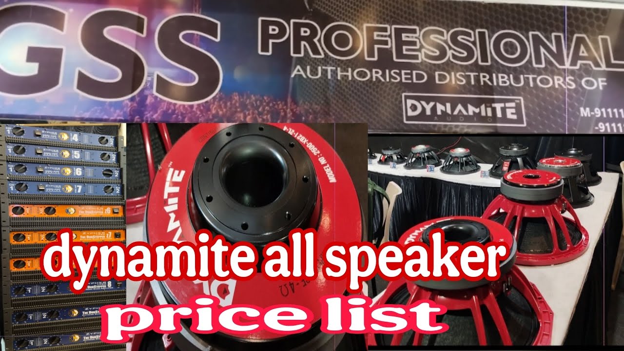 Dynamite all speaker price list GSS Audio Raipur Best quality sound system 🔥🙏 Raipur expo 2025