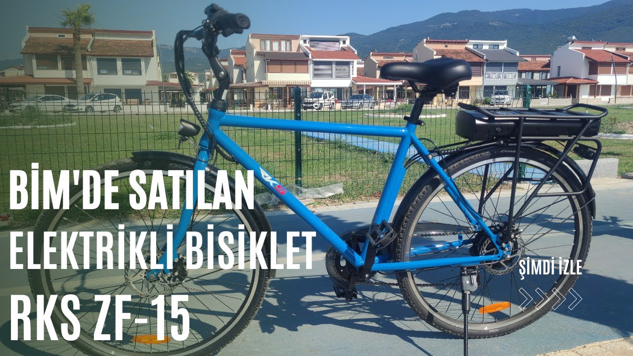 BİM'DE SATILAN RKS ZF-15 ELEKTRİKLİ ŞEHİR BİSİKLETİ TANITIMI (sürüş, yokuş ve fren testleri)