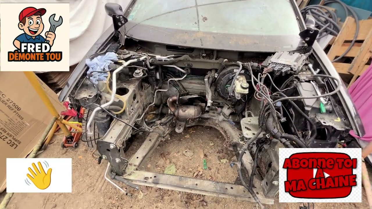 Moteur démonté de la Mégane 2 CC 1.9 DCI