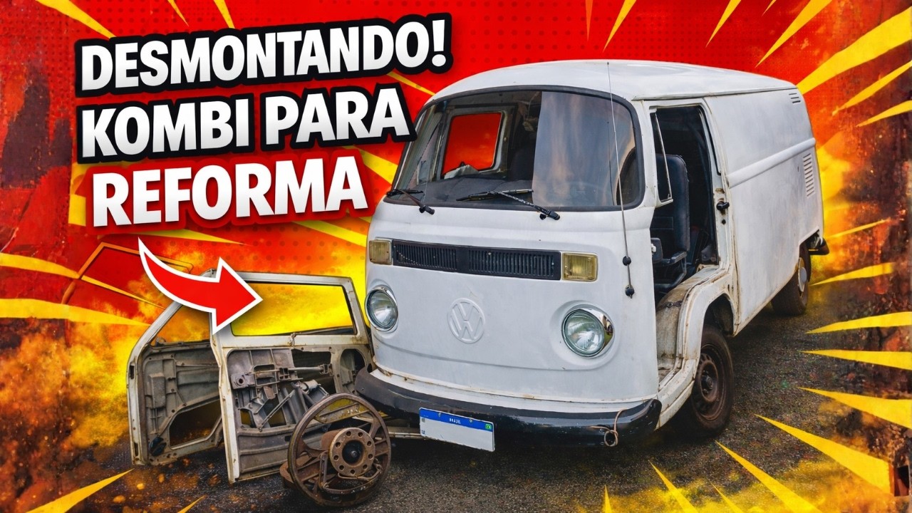 Comprei uma Kombi para virar minha casa… começamos a desmontar!!