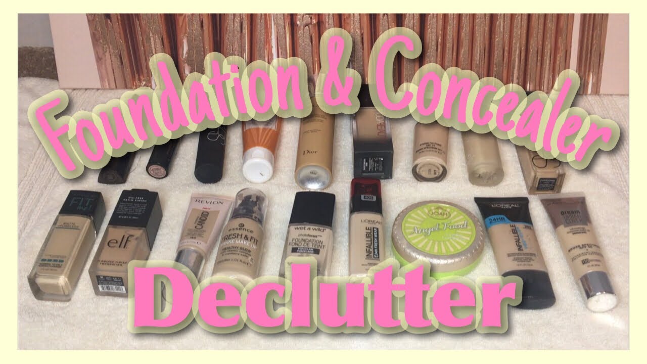 Makeup Declutter | Foundations and Concealers