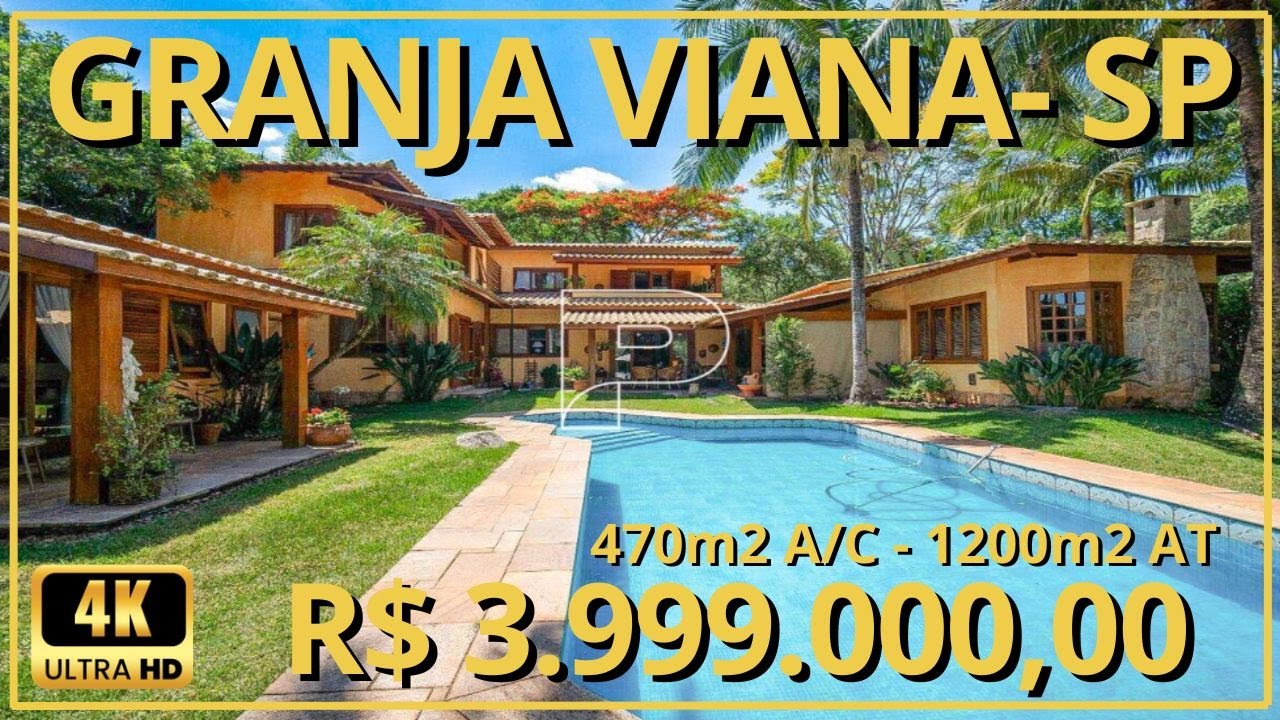 [ R$ 3.999.000,00 ] CASA NO SÃO FERNANDO GOLF CLUB - GRANJA VIANA SP