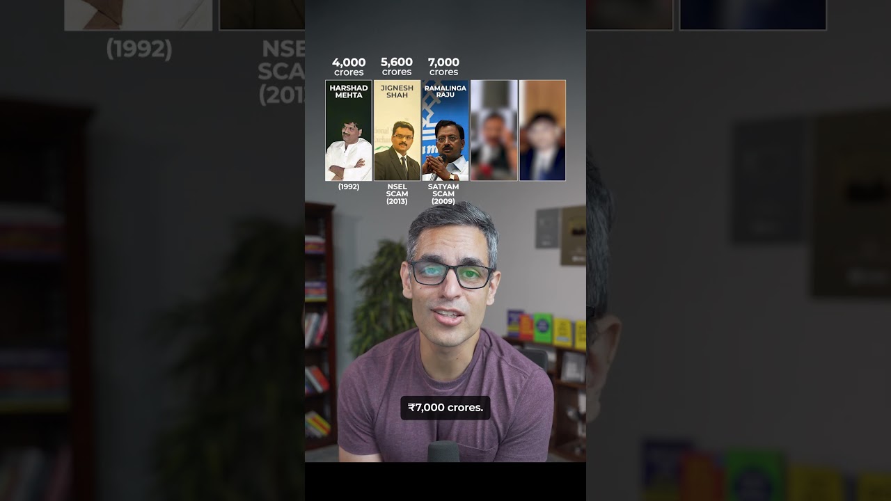 Harshad Mehta SCAM se bhi BADE SCAMS hain YEH! | Ankur Warikoo #shorts