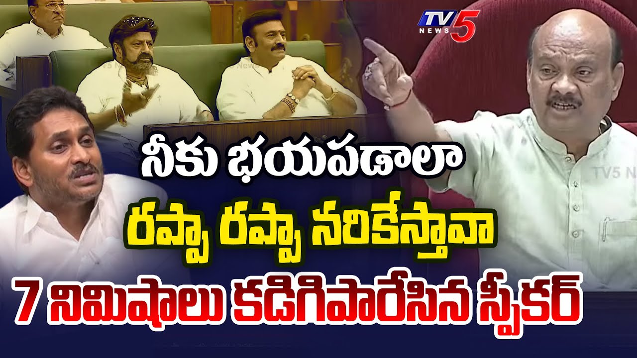 అంతు చూస్తాం.. | Speaker Ayyanna Patrudu Serious on YSRCP MLA's | YS Jagan | AP Assembly | TV5 News