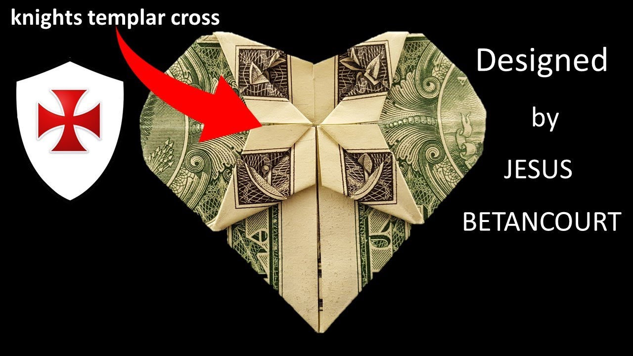 DOLLAR ORIGAMI HEART 
