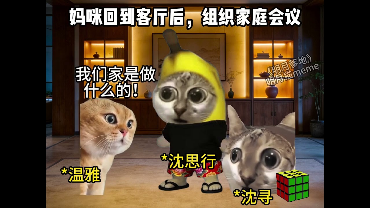 明月爹地1-3合集#貓meme#搞笑#貓#上熱門 #dou上熱門