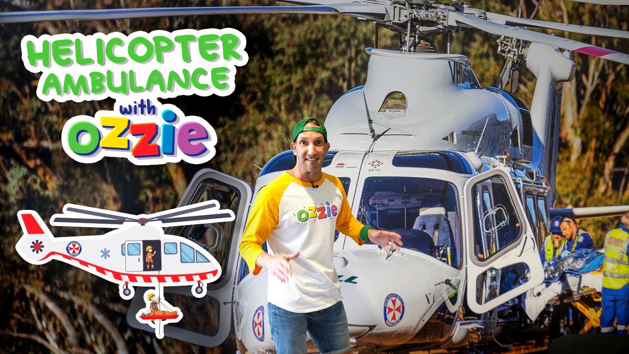Helicopter Ambulance Rescue For Kids | Learn About Toll Ambulance Rescue Helicopter Service | Ozzie