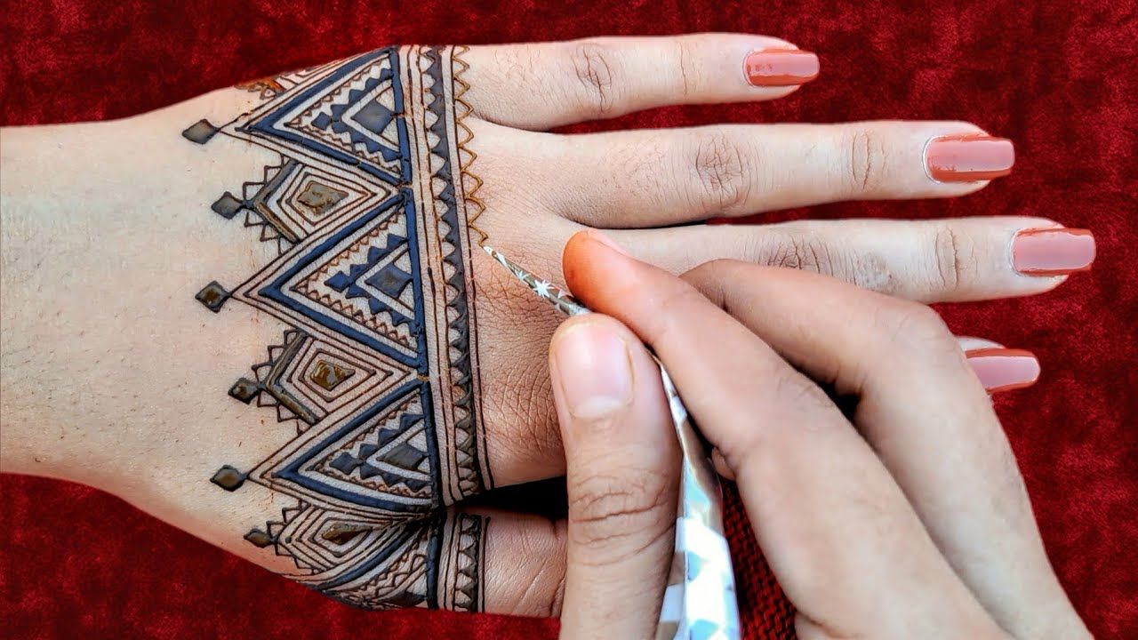 Hina khan's Mehndi Inspired Mehndi Design 😍 || Moroccan Mehndi Design ✨️ | Mehndi Designs