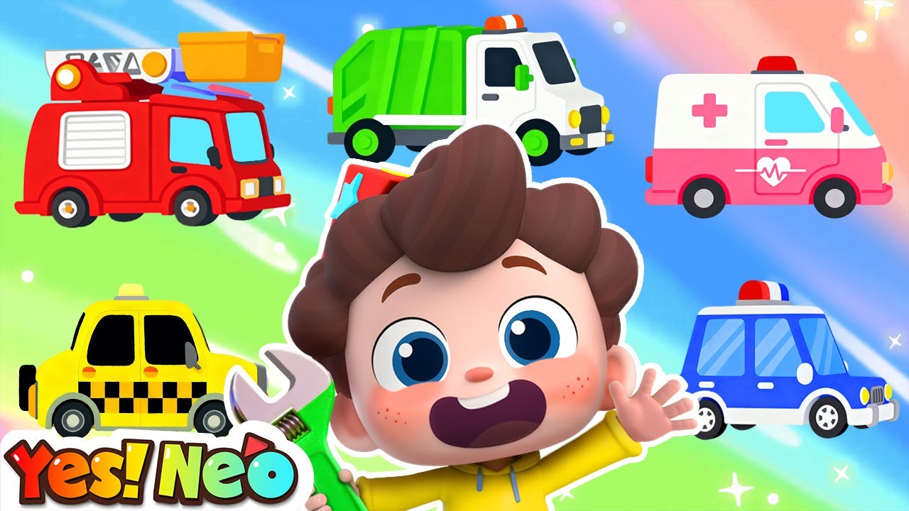 Assemble the Street Vehicles | Learn Puzzles | Nursery Rhyme & Kids Songs | Yes! Neo