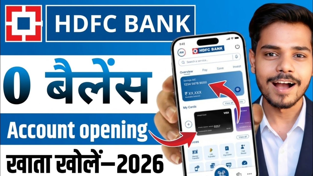 HDFC Bank Account Opening Online - 2026 | How to open HDFC Saving Account Online