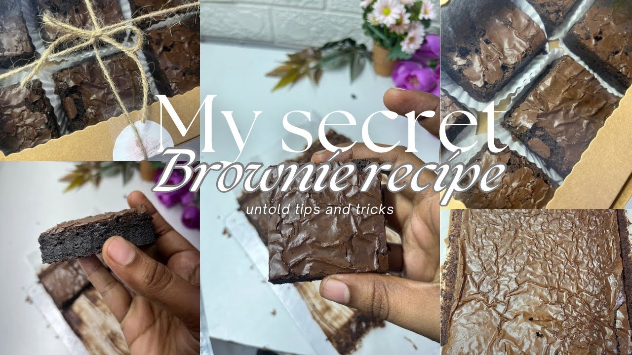 My secret brownie recipe | untold tips and tricks | best fudgy brownie recipe
