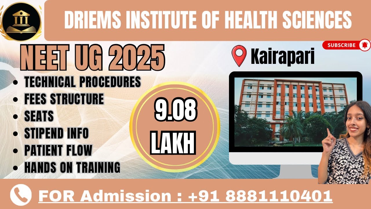 DRIEMS Odisha MBBS Review 🩺 Fees 9.08L, Seats, Campus, Hospital Details #neetug2025 
