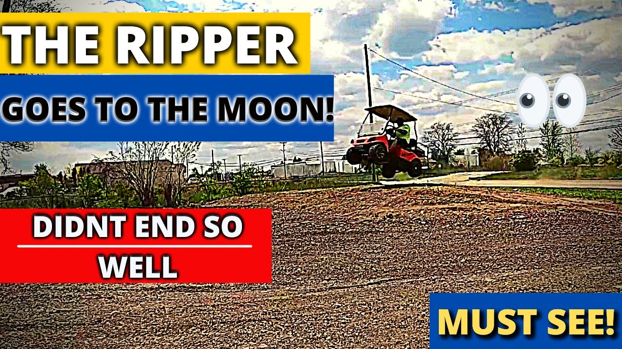 Custom Golf Cart GOES TO THE MOON Didn't End Well  golf cart trail
