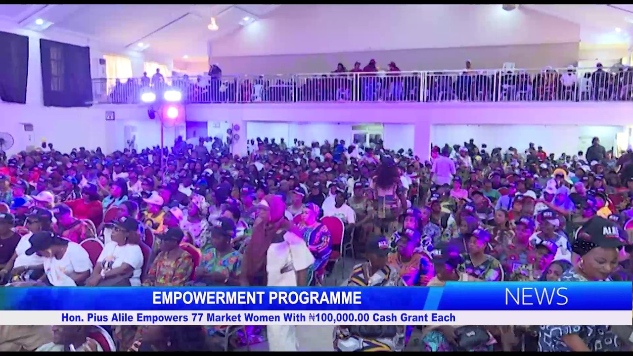 Hon. Pius Alile Empowers 77 Market Women with ₦100,000.00 Cash Grant Each