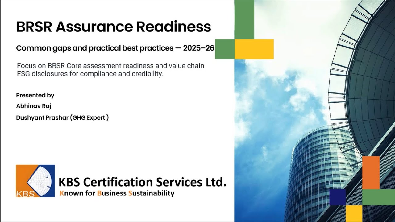 BRSR Assurance Readiness Common Gaps & Best Practices for FY25 26 Webinar