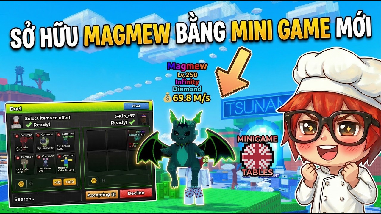 TÔI TÌM RA CÁCH SỞ HỮU INFINITY DỄ NHẤT TỪ MINI GAME MỚI TRONG ROBLOX SÓNG THẦN BRAINROT