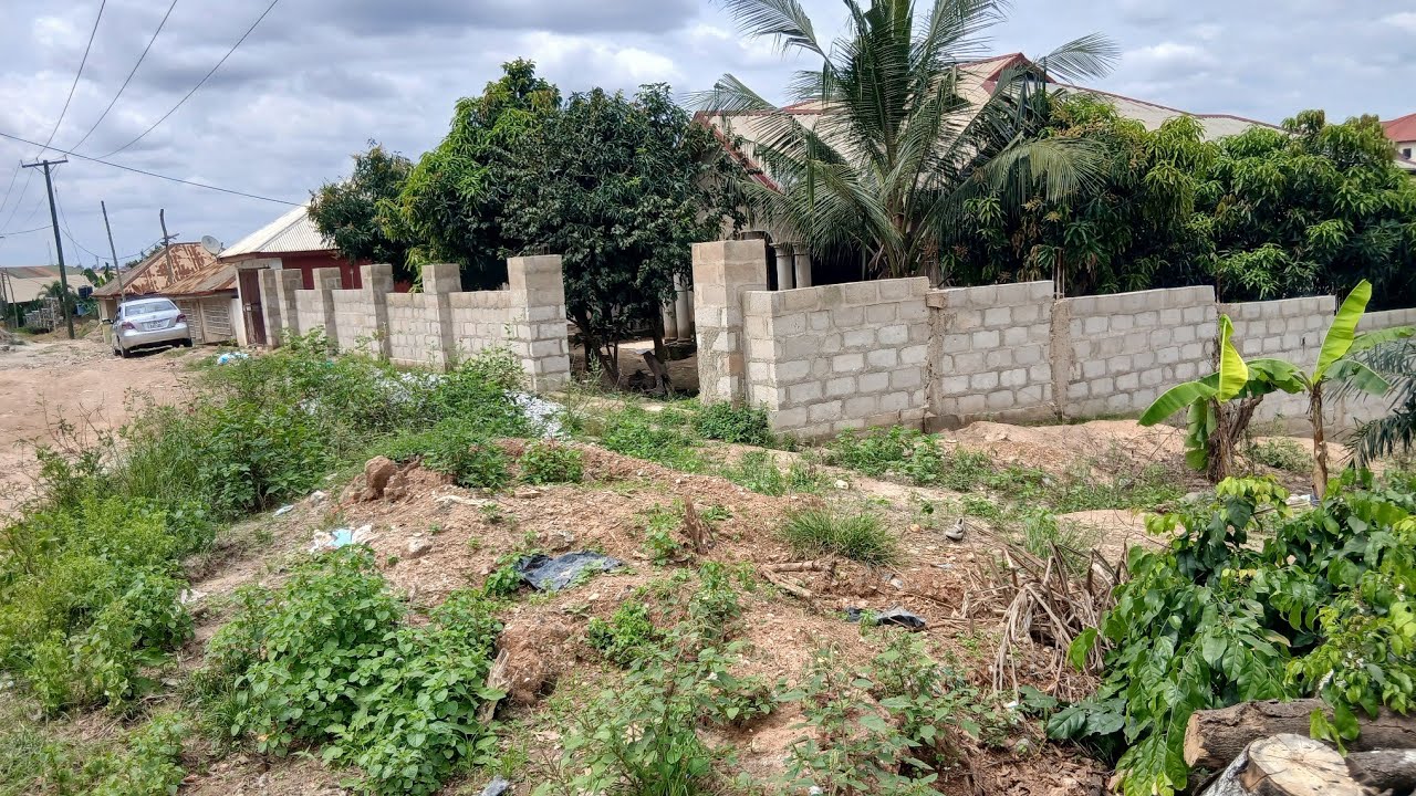 Roadside Plot for Sale at Appiadu Kumasi near KNUST Campus . Call Agent 📞 02430-71-756 